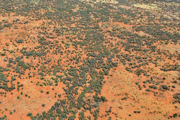 Australia Widok Lotu Ptaka Krajobraz Outback Śledzić Południe Alice Springs — Zdjęcie stockowe