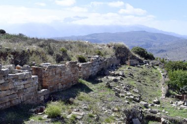 Yunanistan, antik Minos kalıntıları Aptera