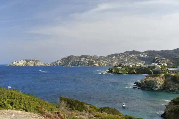 Řecko Pobřeží Středozemního Moře Agia Pelagia Ostrově Kréta — Stock fotografie