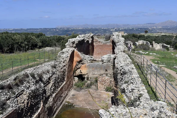 Grecia Antiguas Ruinas Minoicas Aptera Creta — Foto de Stock