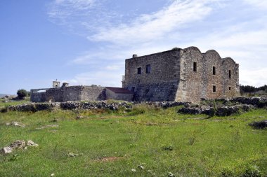 Yunanistan, Ortaçağ Manastırı St John teolog Aptera Girit'te antik arkeolojik site içinde
