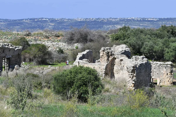 Grèce Ruines Romaines Antiques Aptera Crète — Photo