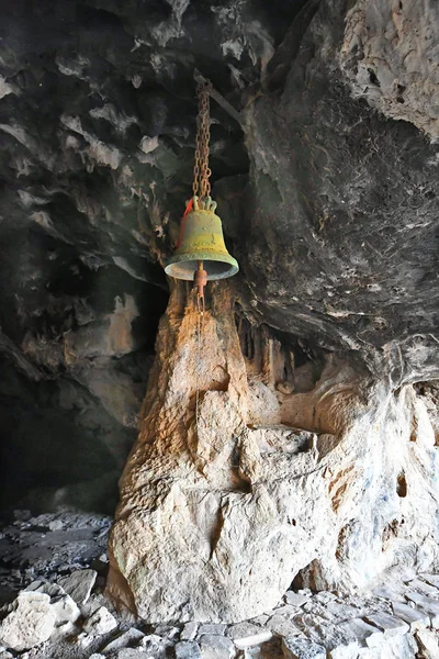 Yunanistan Girit Adası Arkoudiotississa Küçük Şapelin Çan Aka Arkoudospilios Mağara — Stok fotoğraf