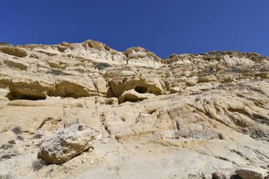 Yunanistan, Girit Adası, antik mezarları Matala Hill'de üstünde