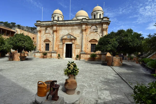 Grecia Isla Creta Monasterio Agia Triada Aka Santísima Trinidad Del — Foto de Stock