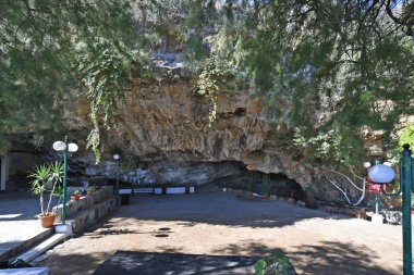 Yunanistan, genel mağara Kilisesi, St. Agios Ioannis Damialis, Kissamos köyü aka St. John