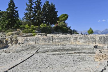 Yunanistan, Girit Adası, Phaistos aka Festos, Tunç Çağı arkeolojik kalıntıları