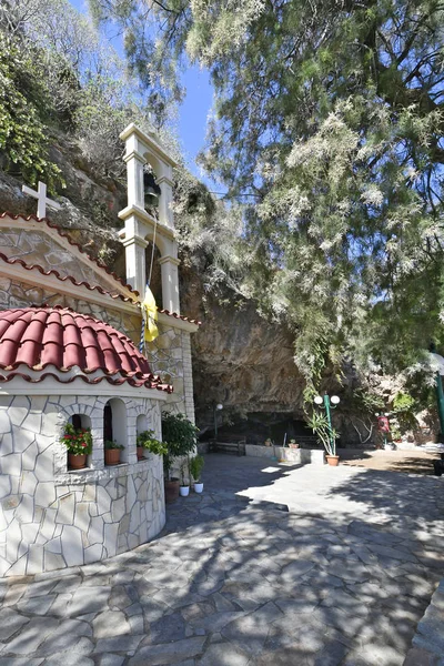 Grekland Offentliga Cave Kyrka Agios Ioannis Aka John Damialis Kissamos — Stockfoto