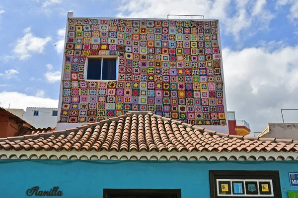 Tenerife Isole Canarie Spagna Aprile 2018 Casa Con Facciata Maglia — Foto Stock