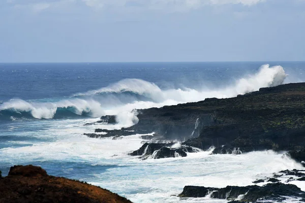 Hiszpania Wyspy Kanaryjskie Teneryfa Wyłączników Wybrzeża Punta Teno — Zdjęcie stockowe