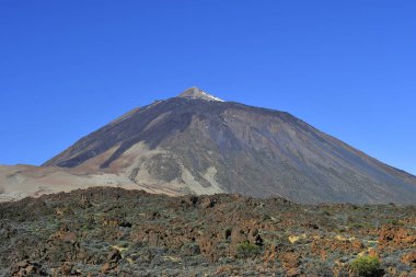 İspanya, Kanarya Adaları, Tenerife, Teide Dağı volkanik manzara ile