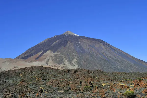 Espagne Îles Canaries Ténérife Teide Montagne Avec Paysage Volcanique — Photo