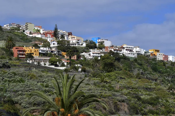 Espanha Ilhas Canárias Tenerife Casas Construídas Encosta Perto Icod Los — Fotografia de Stock