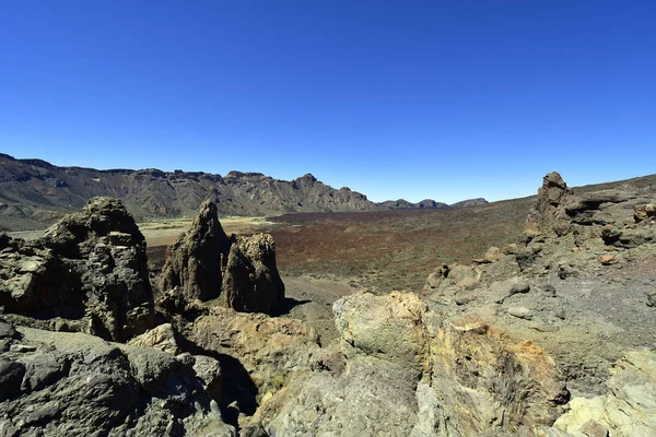 西班牙 加那利群岛 特内里费岛 岩石层 Los Roques Garcia 以期在 Teede 国家公园的 — 图库照片