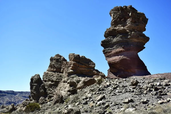 Spagna Isole Canarie Tenerife Formazione Rocciosa Los Roques Garcia Con — Foto Stock