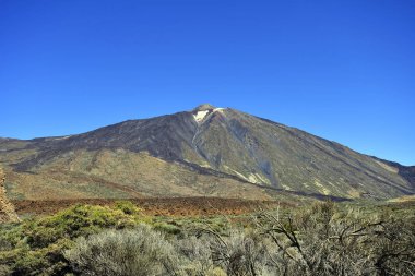 İspanya, Kanarya Adaları, Tenerife, Teide Milli Parkı Teide tepe ve teleferik istasyonu
