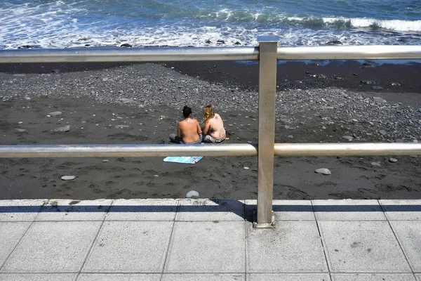 Tenerife Kanarya Adaları Spanya Nisan 2018 Belirsiz Genç Kadın Dövme — Stok fotoğraf