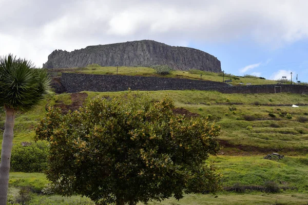 Espanha Ilhas Canárias Gomera Formação Rochosa Chamada Fortaleza Chipude — Fotografia de Stock