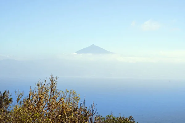 Spagna Isole Canarie Vista Dall Isola Gomera Alla Vetta Del — Foto Stock