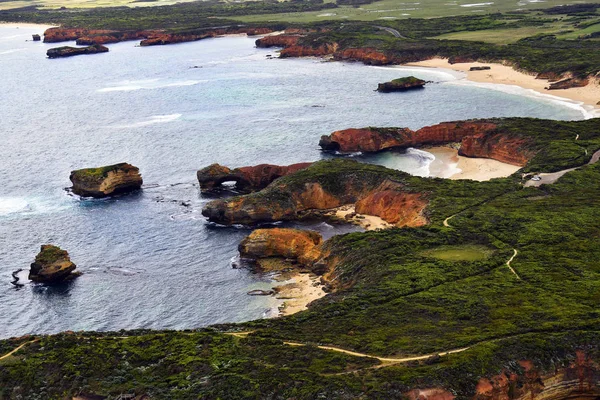 Australië Vic Luchtfoto Van Port Campbell Nationaal Park Great Ocean — Stockfoto