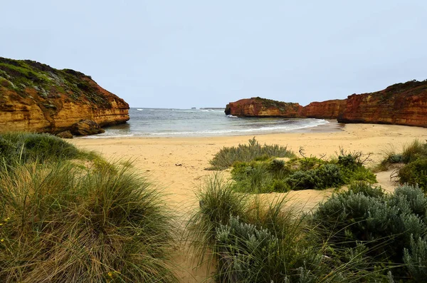 Australia Vic Plaży Nad Zatoką Męczenników Port Campbell National Park — Zdjęcie stockowe
