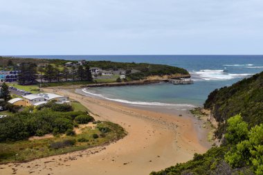 Avustralya, Vic, Great Ocean Road, Port Campbell köyü tercih edilen turistik ve seyahat hedef,