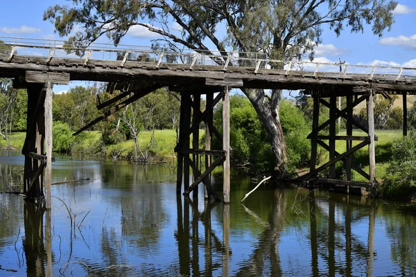 Austrálie Nsw Historický Kníže Alfred Most Přes Morleys Potok Nejdelší — Stock fotografie