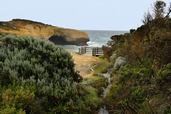 Australia Vic Viewing Point Rock Formation London Arch Port Campbell — Stock Photo, Image