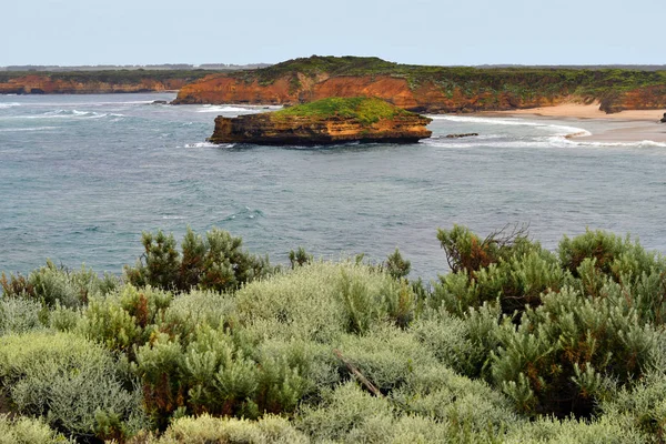 澳大利亚 在大洋路坎贝尔港国家公园的烈士湾海滩 首选旅游景点和旅游目的地 — 图库照片