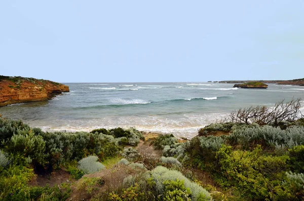 Australia Vic Seascape Zatoce Męczenników Port Campbell National Park Great — Zdjęcie stockowe