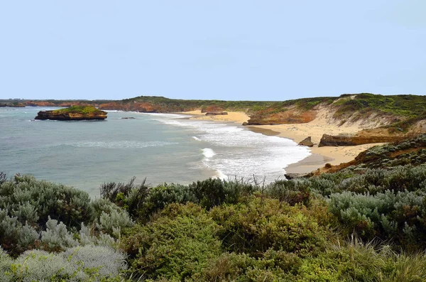 澳大利亚 在大洋路坎贝尔港国家公园的烈士湾全景 首选旅游景点和旅游目的地 — 图库照片