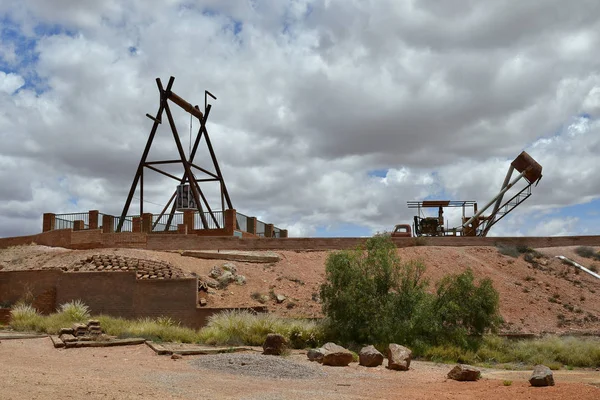 Coober Pedy Australia Novembre 2017 Grande Argano Camion Opal Mining — Foto Stock