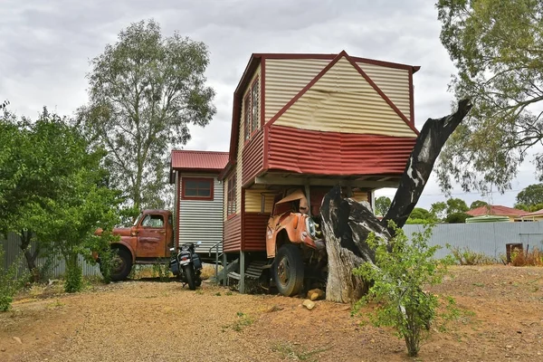 Melrose Australia Novembre 2017 Divertente Concetto Alloggio Casa Vecchio Camion — Foto Stock