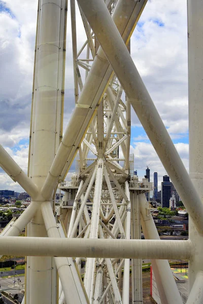 Melbourne Vic Australia Listopad Architektonicznego Detalu Melbourn Star Observation Wheel — Zdjęcie stockowe