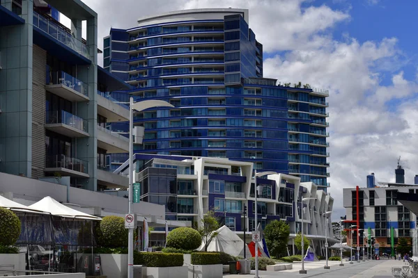 멜버른 Vic 2017 미확인 사람과 새로운 프론트 지구에 화려한 Resitential — 스톡 사진
