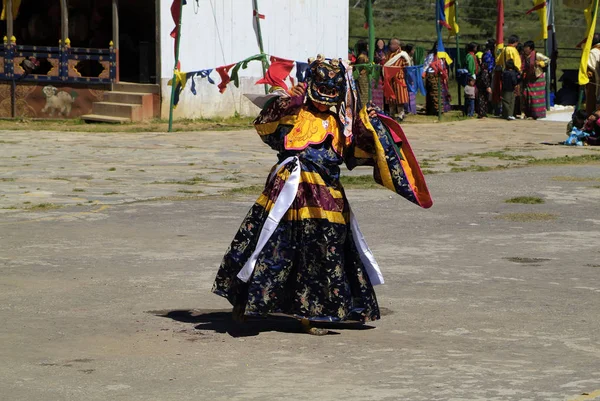 Haa Bhutan Eylül 2007 Dini Tören Kimliği Belirsiz Kişilerce Tshechu — Stok fotoğraf