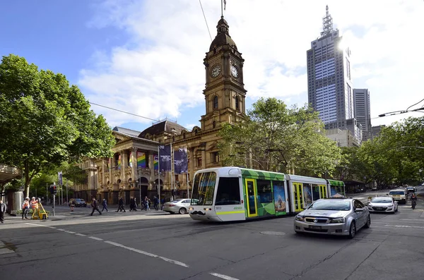 Austrálie, Victoria, Melbourne, dopravní — Stock fotografie
