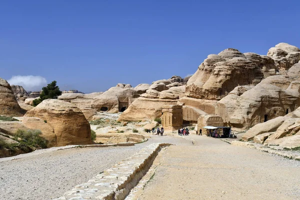 Antika Petra i Jordanien, Mellanöstern, — Stockfoto