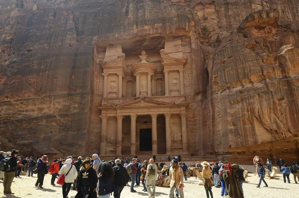 Antika Petra i Jordanien, Mellanöstern, — Stockfoto