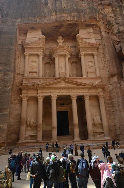 Antika Petra i Jordanien, Mellanöstern, — Stockfoto