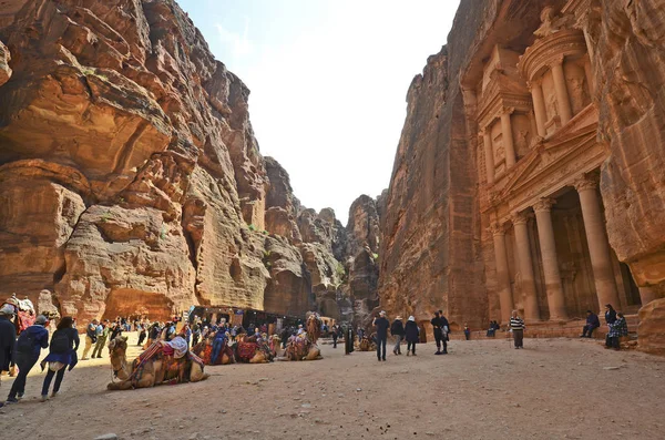 Oude Jordanië, Midden-Oosten, Petra — Stockfoto