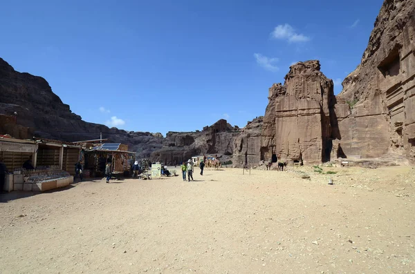 Giordania, Medio Oriente, Antica Petra — Foto Stock