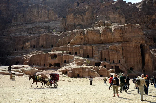 Giordania, Medio Oriente, Antica Petra — Foto Stock