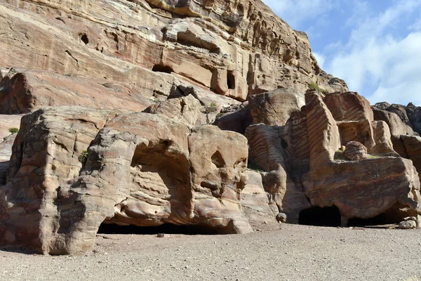 Antika Petra i Jordanien, Mellanöstern, — Stockfoto