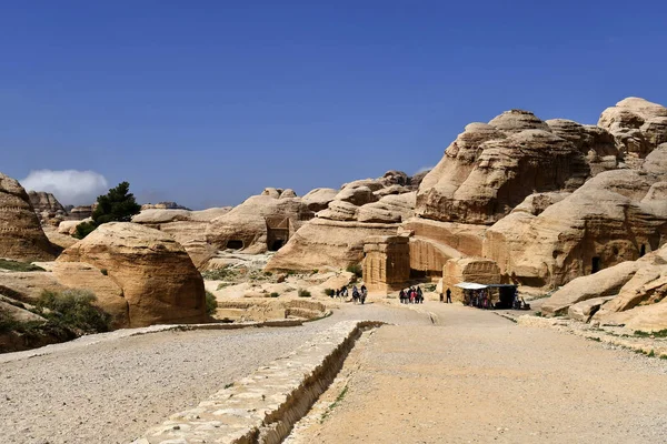 Antika Petra i Jordanien, Mellanöstern, — Stockfoto