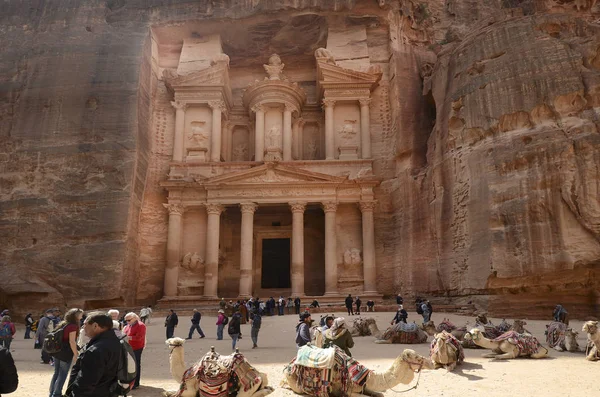 Oude Jordanië, Midden-Oosten, Petra — Stockfoto