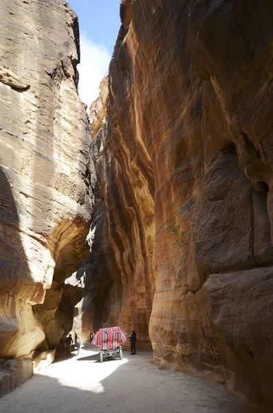 Jordania, Oriente Medio, Antigua Petra — Foto de Stock