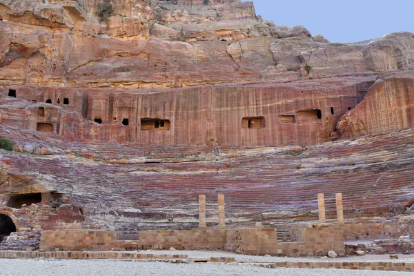 Antika Petra i Jordanien, Mellanöstern, — Stockfoto