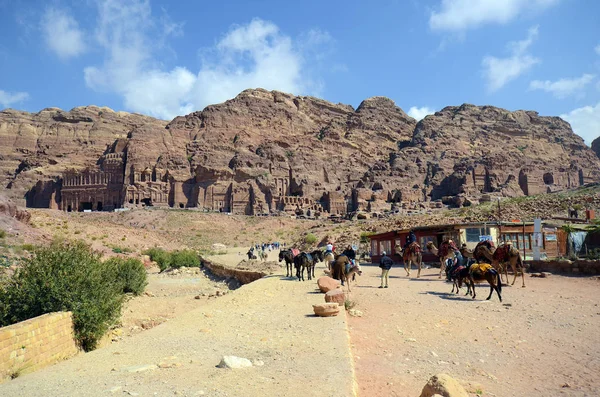 Giordania, Medio Oriente, Antica Petra — Foto Stock