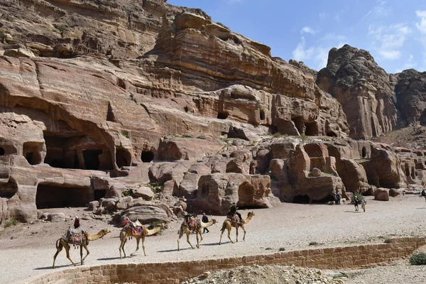 Antika Petra i Jordanien, Mellanöstern, — Stockfoto